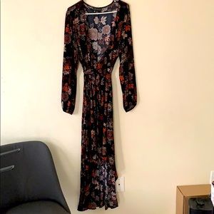 Maxi flowered dress